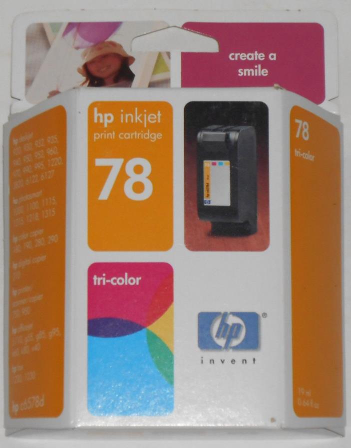 Genuine HP 78 Inkjet Print Cartridge Expired Dec 2004 New Sealed