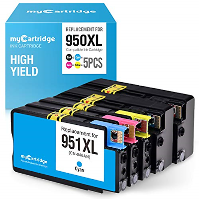 myCartridge Compatible Ink Cartridge Replacement for HP 950XL   Black, Cyan, , 5