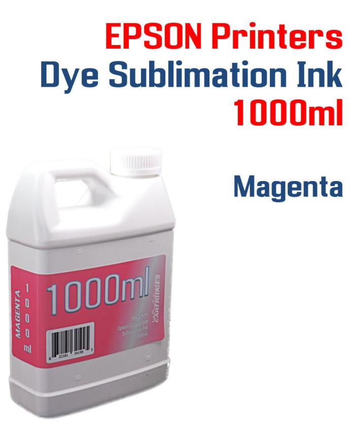 Magenta - Dye Sublimation Ink 1000ml bottle - All Epson Printers