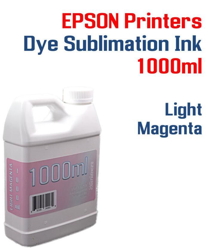 Light Magenta - Dye Sublimation Ink 1000ml bottle - All Epson Printers