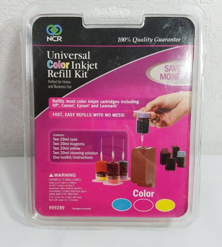 Inkjet Refill Kit NCR Universal Color 999289 Save Money Cyan Magenta Yellow