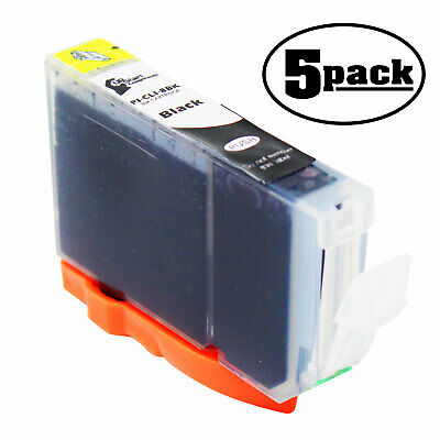 5-Pack Black Ink Cartridge for Canon PIXMA IP6600D, MX700, MX850, MP510 Printer