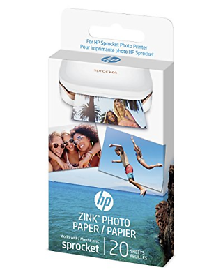 HP 1AH01A Sprocket Photo Paper, Exclusively for Sprocket Portable Photo Printer,