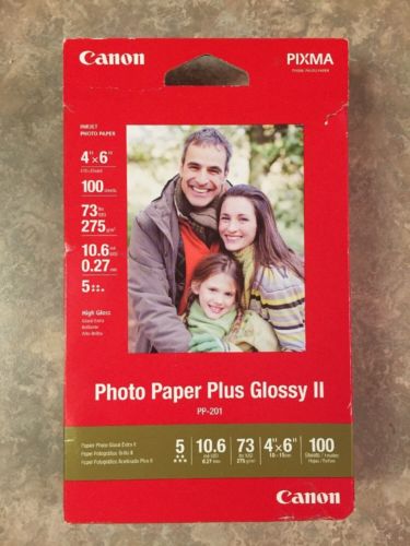 Canon Photo Paper Plus Glossy II Inkjet Paper, 4x6