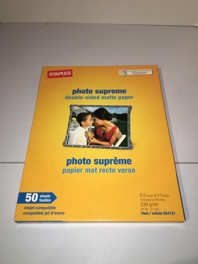 Staples Photo Supreme Paper, 8 1/2