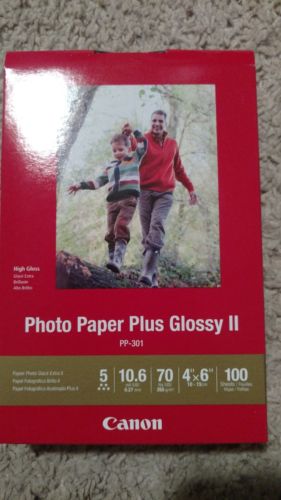 Photo Paper Plus Glossy II 4x6 100 sheets Canon