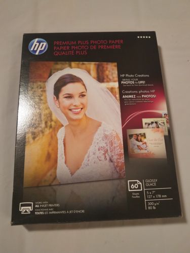 HP Premium Plus Photo Paper Glossy 5x7 60 Sheets - CR669A
