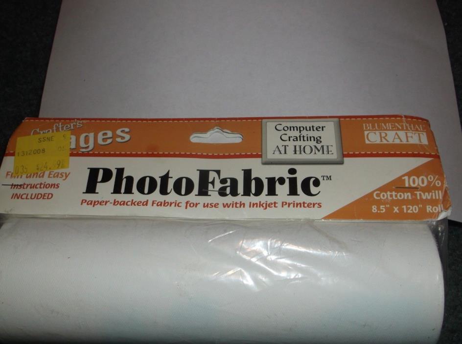 PAPER BACKED PHOTO FABRIC FOR USE THE INKJET PRINTERS