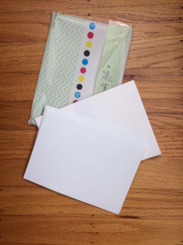 HP 5x7 Photo Paper Glossy 15 Pack with 10 Envelopes (Card Kit) + 4x6 bonus