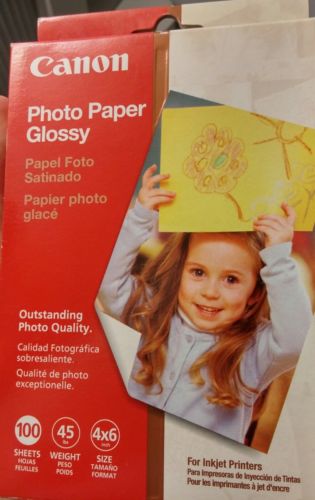 Canon photo paper 100 sheets glossy 4x6 size