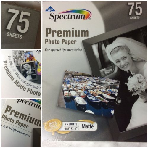 Georgia Pacific GP Spectrum Matte Premium Photo Paper 75 Sheets Inkjet Printer