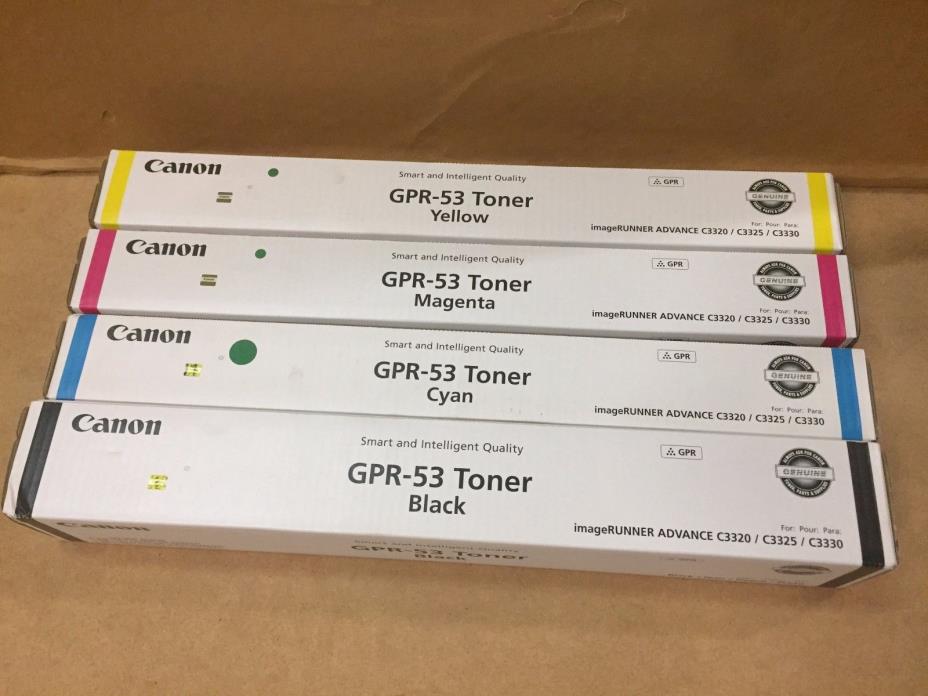 OEM Canon GPR-53 Toner Set CMYK NEW