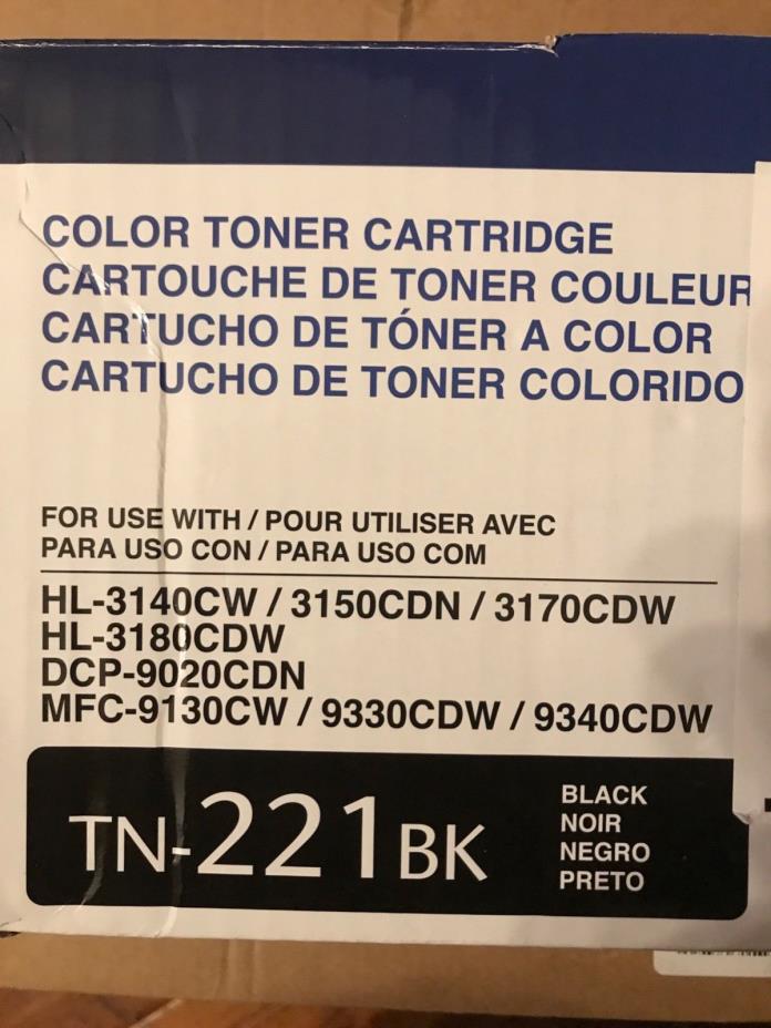 Brother TN221BK Black Printer Toner Cartridge