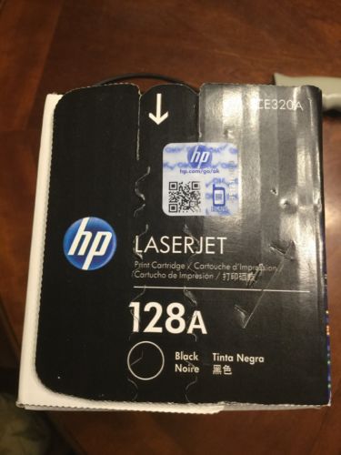 FACTORY SEALED - Genuine HP CE320A 128A Black Print Cartridge -