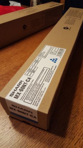 NEW Genuine Sharp MX-60NT-CA MX60NTCA CYAN Toner Cartridge