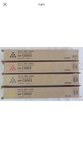 Genuine Ricoh Savin Lanier Toner Set C,M,Y,K, MP C6003, MP C5503, MP C4503