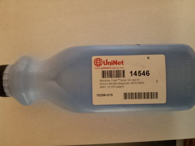 Konica Minolta Magicolor 4650 4690 4695 toner refill Cyan with chip