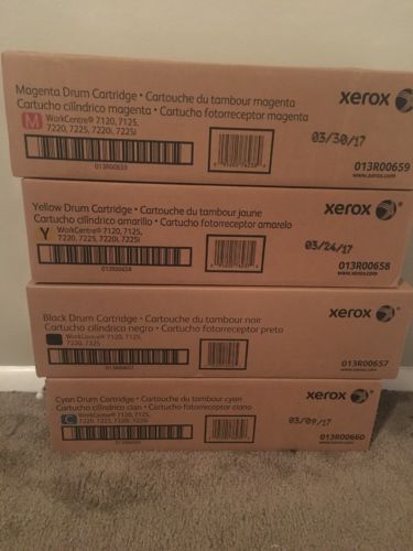 GENUINE XEROX DRUM SET 013R00657 658 659 660 WC 7120 7125 7220 7225