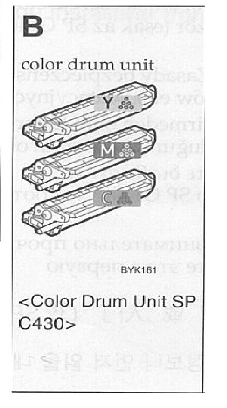 RIC407019 - 406663 Photoconductor Unit NEW Color Drum Unit SP C430 Model M875-12