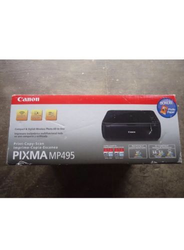 Canon PIXMA MP495 All in One Printer Copier Scanner Black Free Shipping best sel