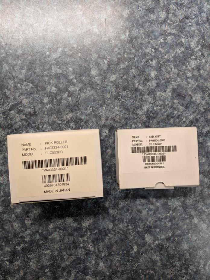 Fujitsu fi-4530C/5530C2 Roller & Pad Set (PAO3334-0001 & PAO3334-0002)