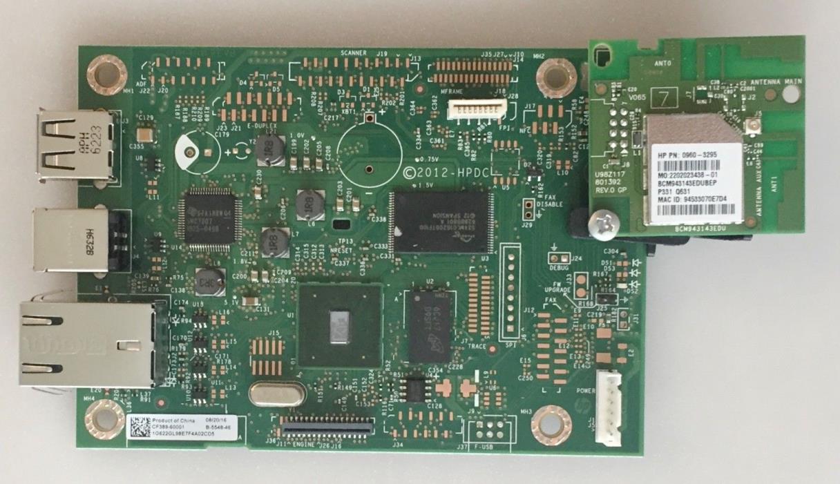 Mainboard / Formatter board for HP LaserJet m452nw p/n: CF389-60001