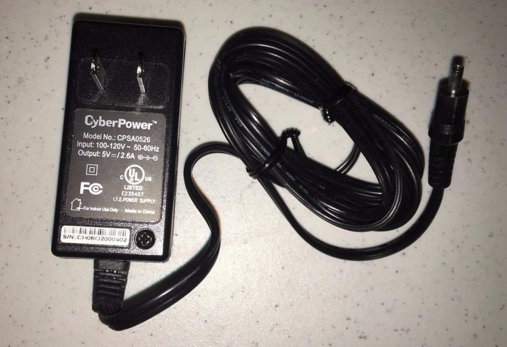CPSA0526 CyberPower Laptop 5V DC / 2.6A Power Adapter NEW