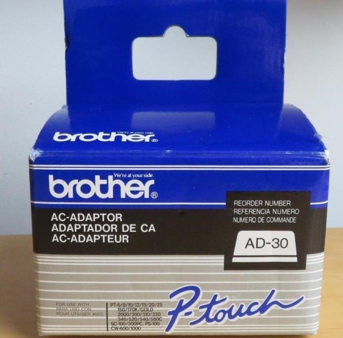 Brother AD-30 AC Adapter for P-Touch Label Maker 7V Power Supply - New