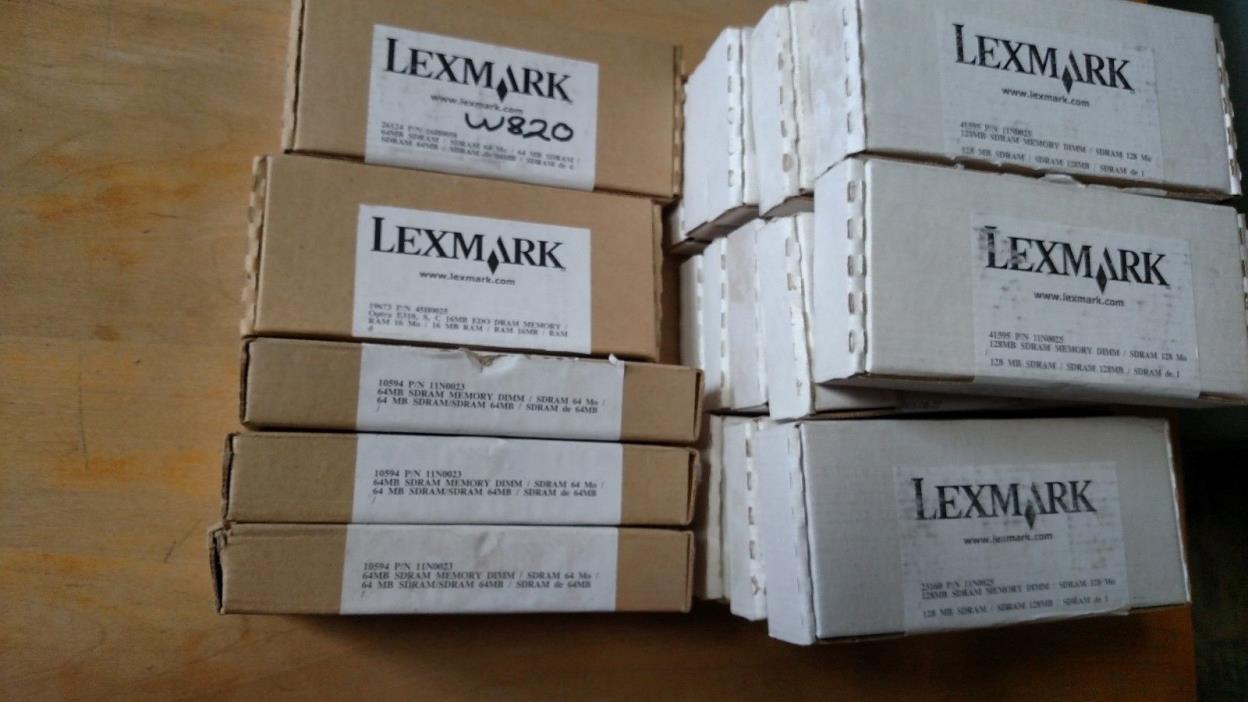 Lot of 19 Lexmark Memory SDRAM DRAM EDO  - 11N0025 11N0023 45H0025 16H0058