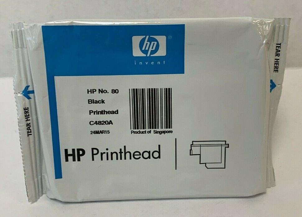 Genuine *NEW* HP 80 Black C4820A PRINTHEAD ONLY