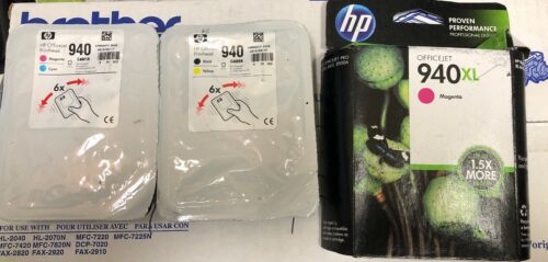 Lot HP 940 Officejet Printhead C4901A C4900a Magenta/Cyan Yellow/Black EXPIRED