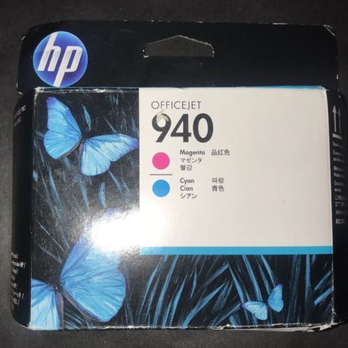 Genuine HP 940 Magenta and Cyan Printhead C4901A Exp. 11/2018