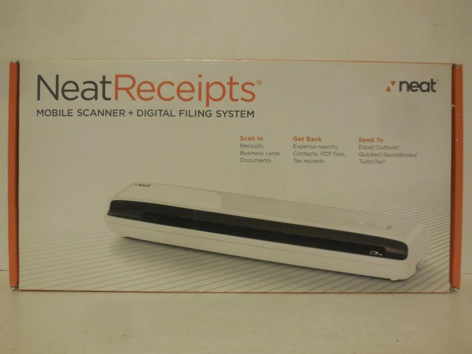 NEAT RECEIPTS Mobile Scanner Digital File System - Excel Quickbooks TurboTax