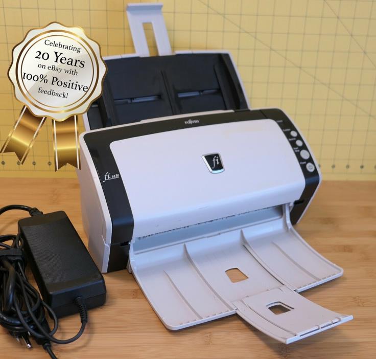 fi-6130 Fujitsu PA03540-B055 Duplex Document USB Scanner Color AC Adapter Tray