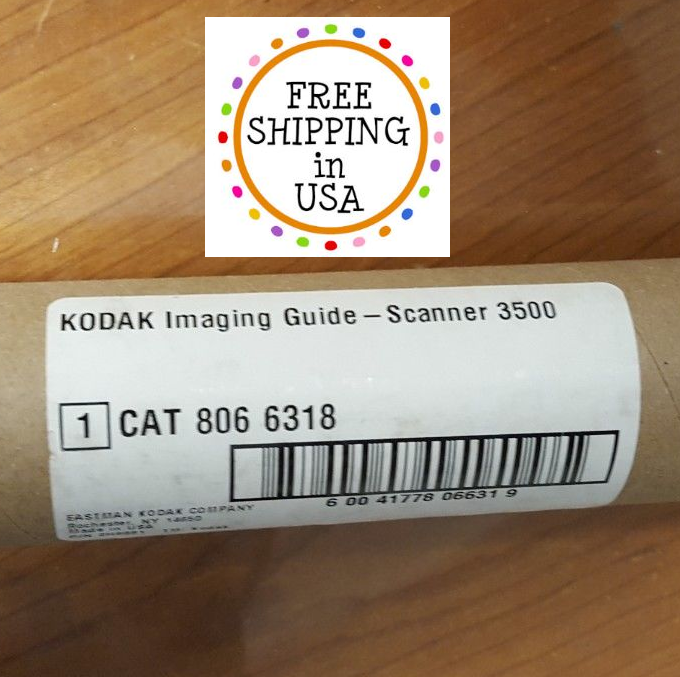 Kodak Scanner 3500 Series Front/Rear Imaging Guide
