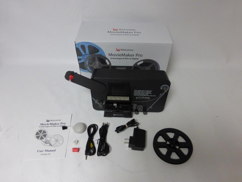 Wolverine Data MovieMaker PRO 8mm and Super 8 Converter - Up to 9 Reels- 1080p