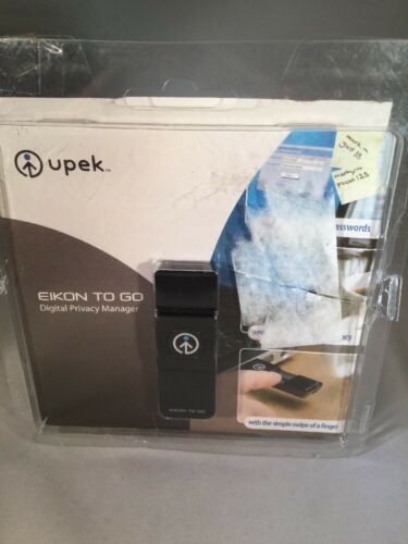UPEK Eikon To Go Digital Privacy Manager Fingerprint Reader USED