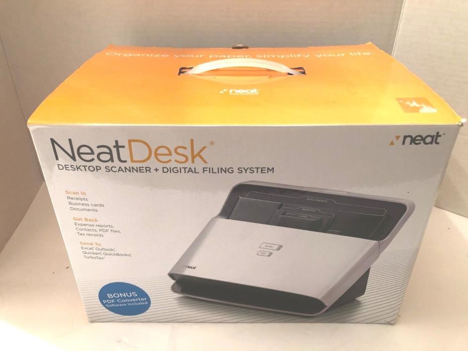 NEW Neat Desk ND-1000 Desktop Receipts Scanner
