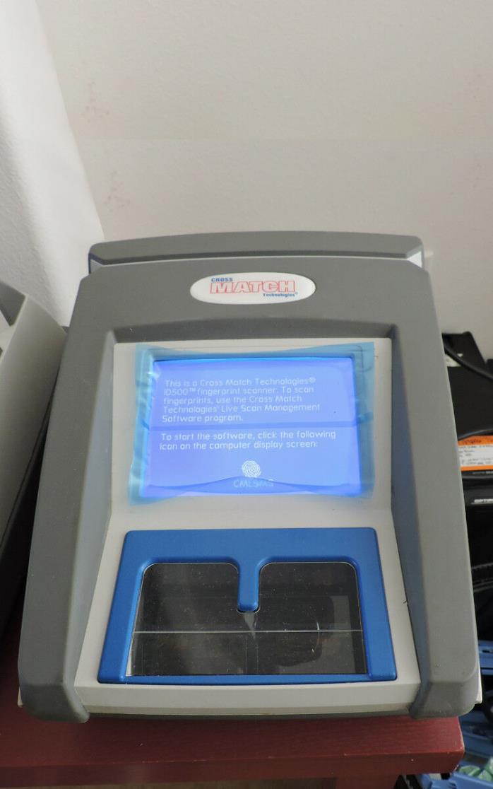 CROSS-MATCH ID500 ID-500 Portable Ten-Print Scanner Fingerprint Scanner