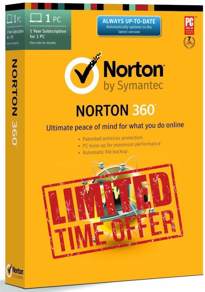 Norton 360 | 1 Device | 1 Year / Antivirus| PC | Activation Code