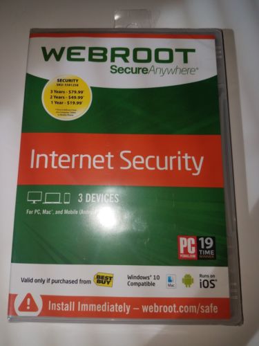 Webroot Software Internet Security  (3 Devices)