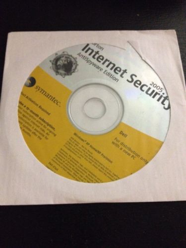 norton internet security 2005 Anti spyware Edition