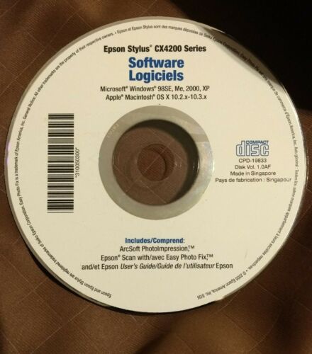 Software Logiciels Epson Stylus CX4200 Series CD
