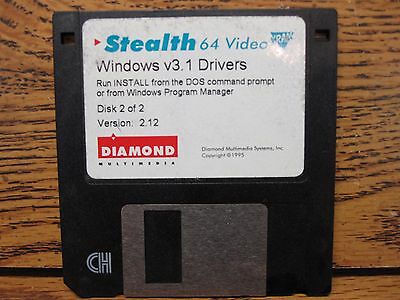 DIAMOND STEALTH 64 VIDEO WINDOWS 3.1 VERSION 2.12 DRIVERS DISK 2 ONLY