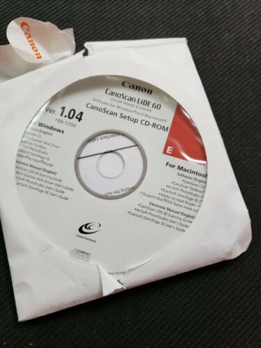 Canon CanoScan LiDE 200 Setup Installation CD-ROM