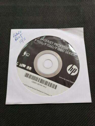 HP LASERJET PROFESSIONAL P1100/P1560/P1600 Setup/Starter CD  CE651-60109