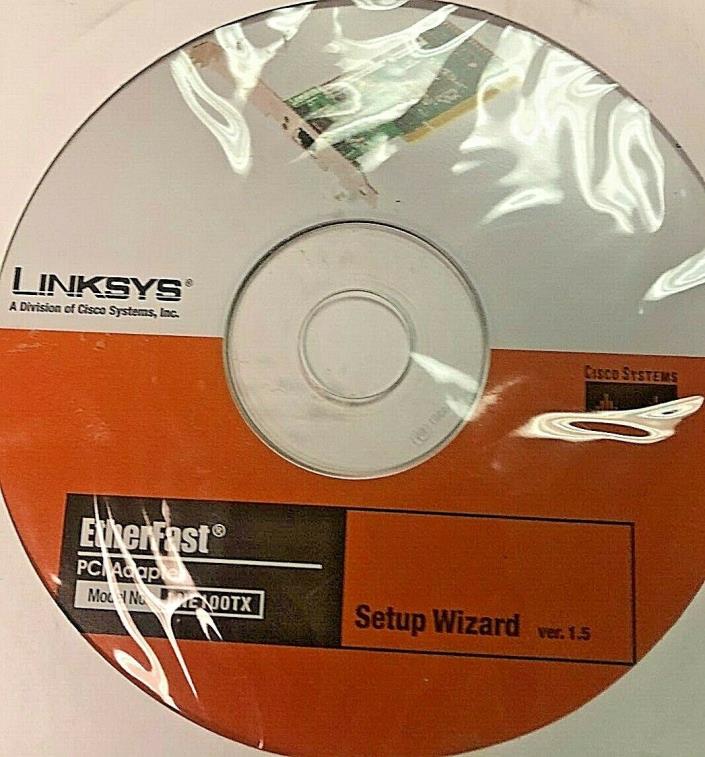 LINKSYS CISCO LNE 100TX Etherfast Network Adapter Setup Wizard CD