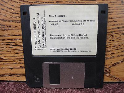 MICROSOFT INTELLIPOINT FOR MICROSOFT MOUSE INSTALL 3.5 SETUP DISK VER. .2.2