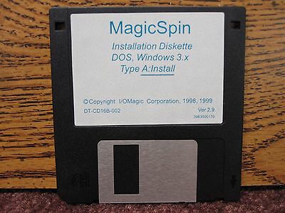 CD-ROM MAGICSPIN INSTALLATION DISKETTE VER. 2.9 3.5 FLOPPY DISK DT-CD168-002 #4