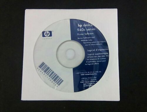 hp deskjet 940c  Disc for Computers Printer Software with website links